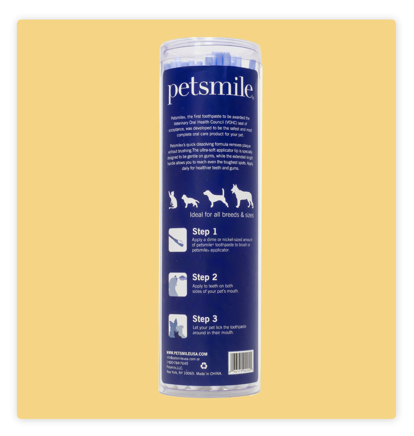 Aplicadores pasta de dientes para mascotas Petsmile