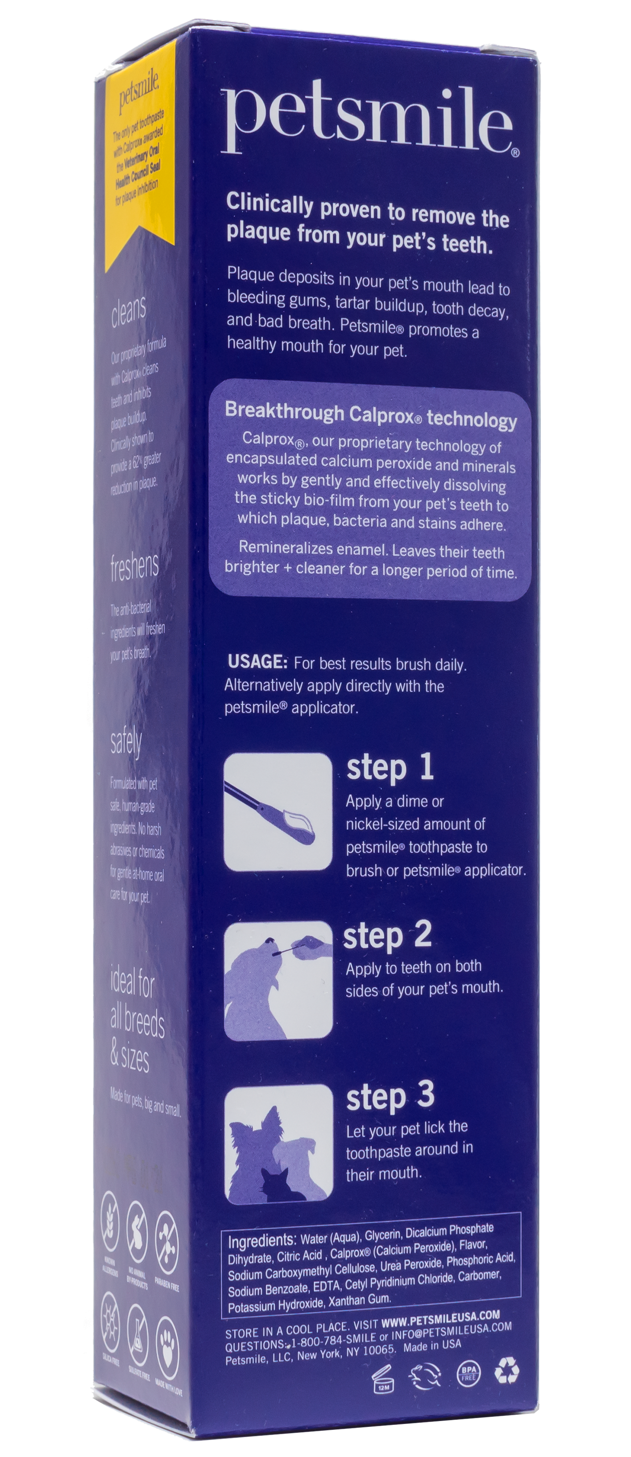 Formato + Conveniente! Pasta de dientes profesional para mascotas Petsmile sabor carne asada 119 g