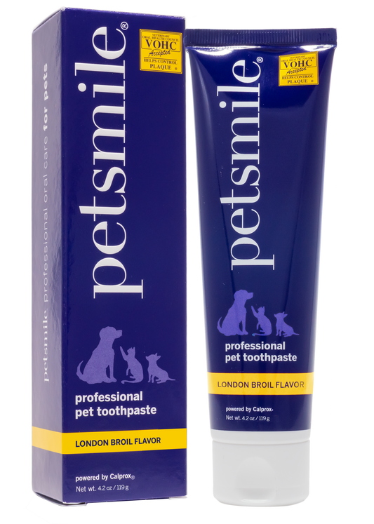 Formato + Conveniente! Pasta de dientes profesional para mascotas Petsmile sabor carne asada 119 g