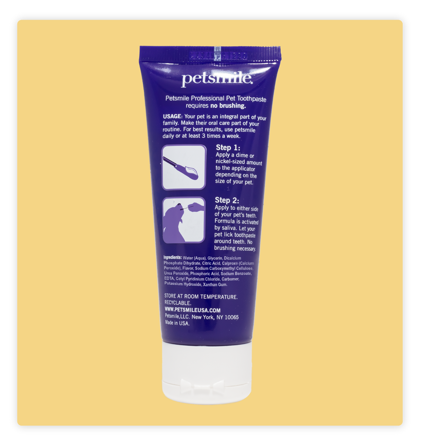 Pasta de dientes para mascotas profesional Petsmile sabor carne asada 74 g