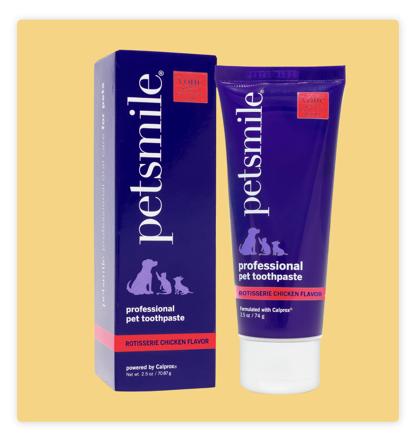 Pasta de dientes para mascotas profesional Petsmile sabor pollo asado 74 g