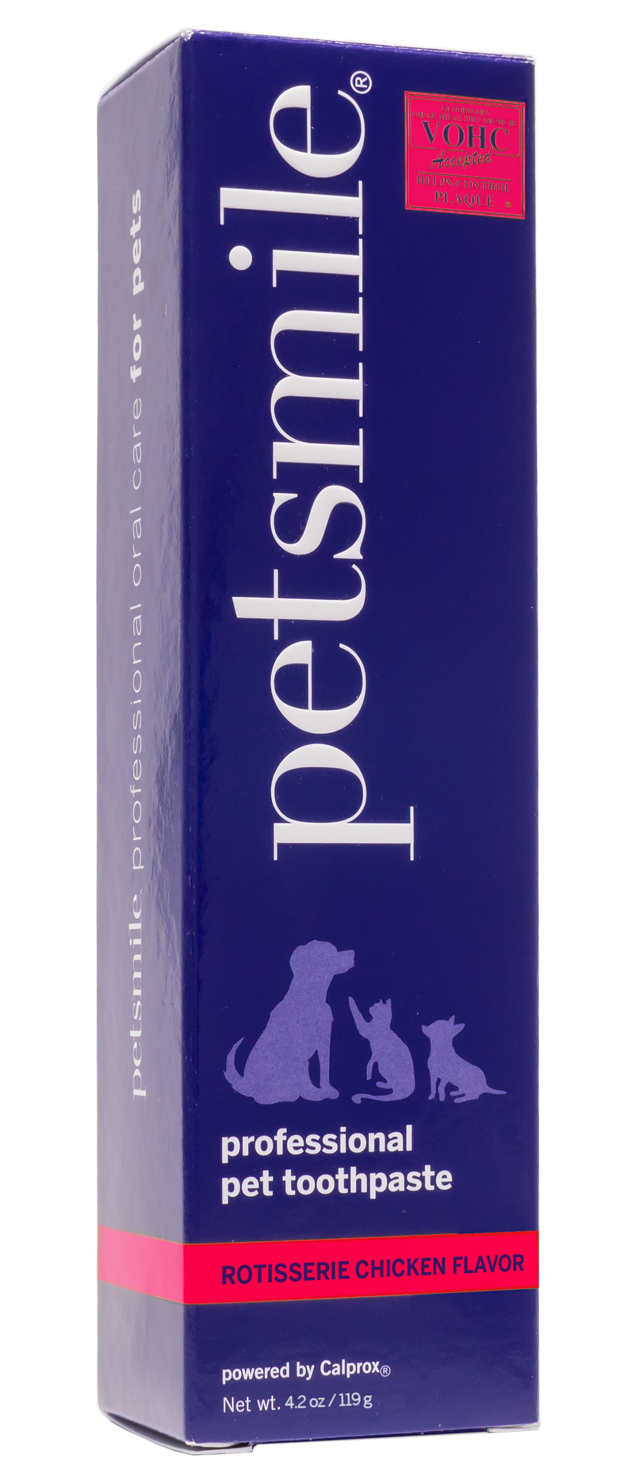 Formato + Conveniente! Pasta de dientes profesional para mascotas Petsmile sabor pollo asado 119 g