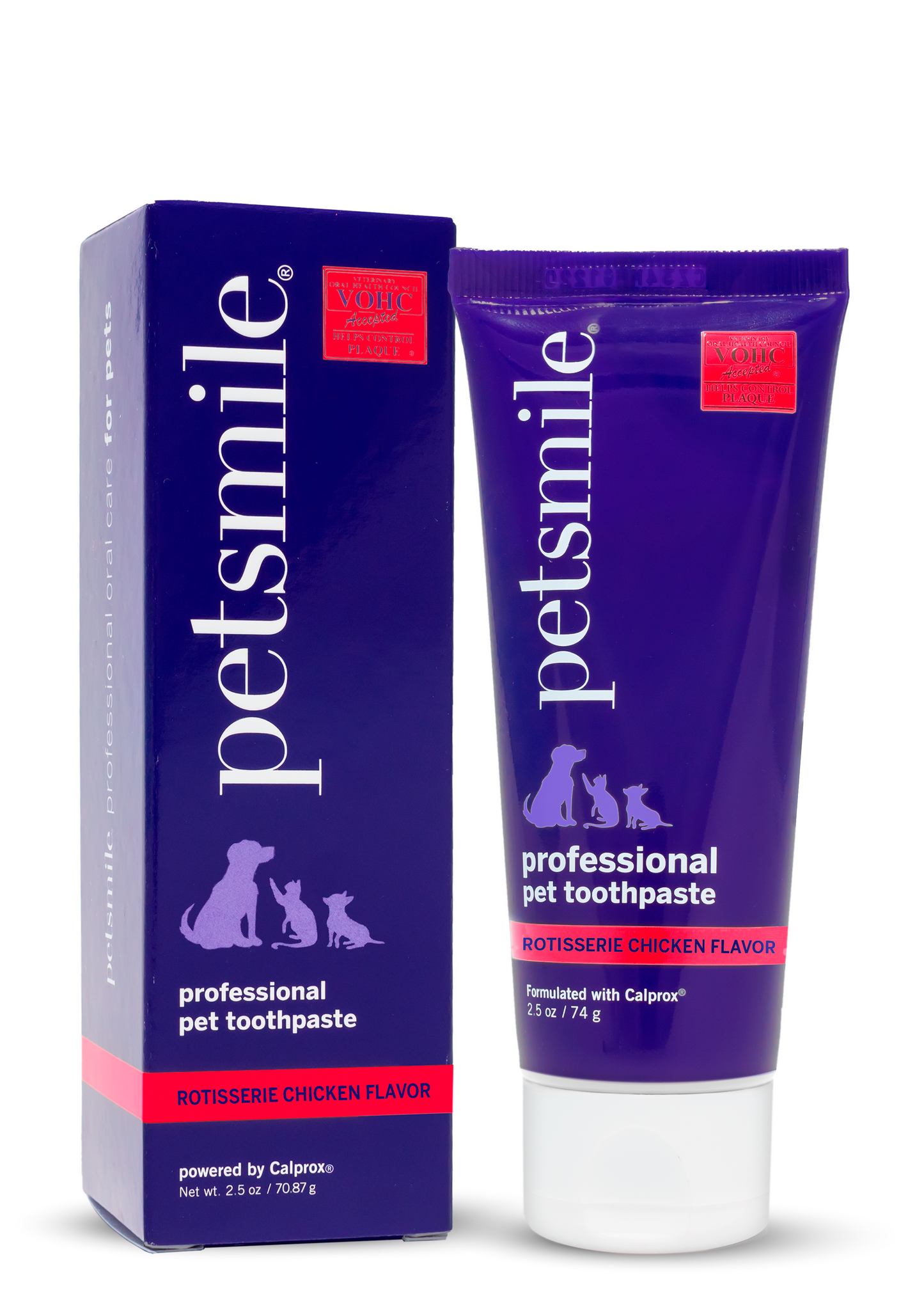 Pasta de dientes para mascotas profesional Petsmile sabor pollo asado 74 g